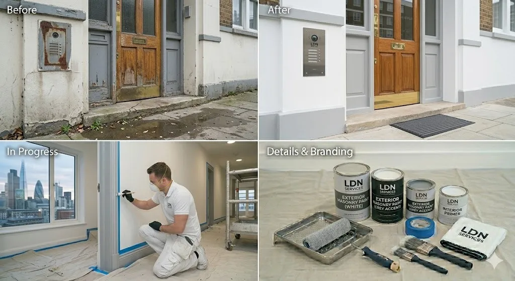 Communal Entrance Painting service in London Borough of Islington - Islington Painters