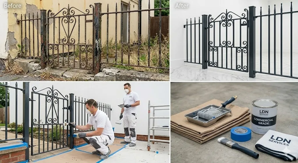Metal Gate Railing Painting service in London Borough of Islington - Islington Painters