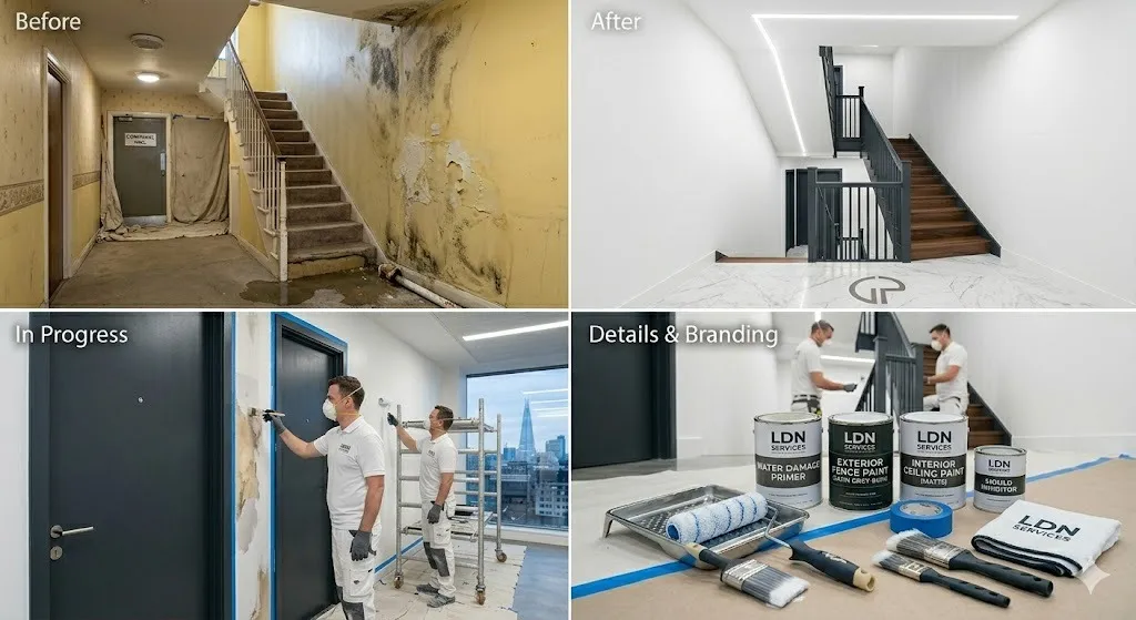 Water Damage Repainting service in London Borough of Islington - Islington Painters